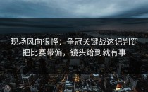现场风向很怪：争冠关键战这记判罚把比赛带偏，镜头给到就有事